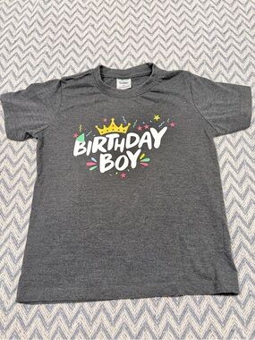Birthday Boy Short Sleeve Tee - Dark Gray